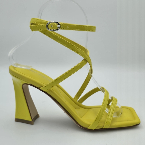 Marc Fisher Mahima Strappy Heeled Sandals, Greenish/Yellow, Women's 5M - Picture 2 of 15